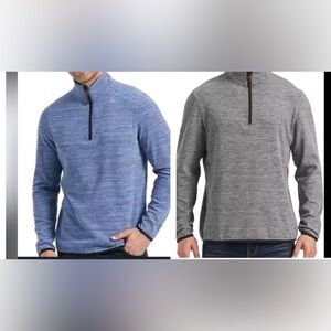 2 Avalanche Men's Quarter Zip Pullover Small blue-grey  NWT 61